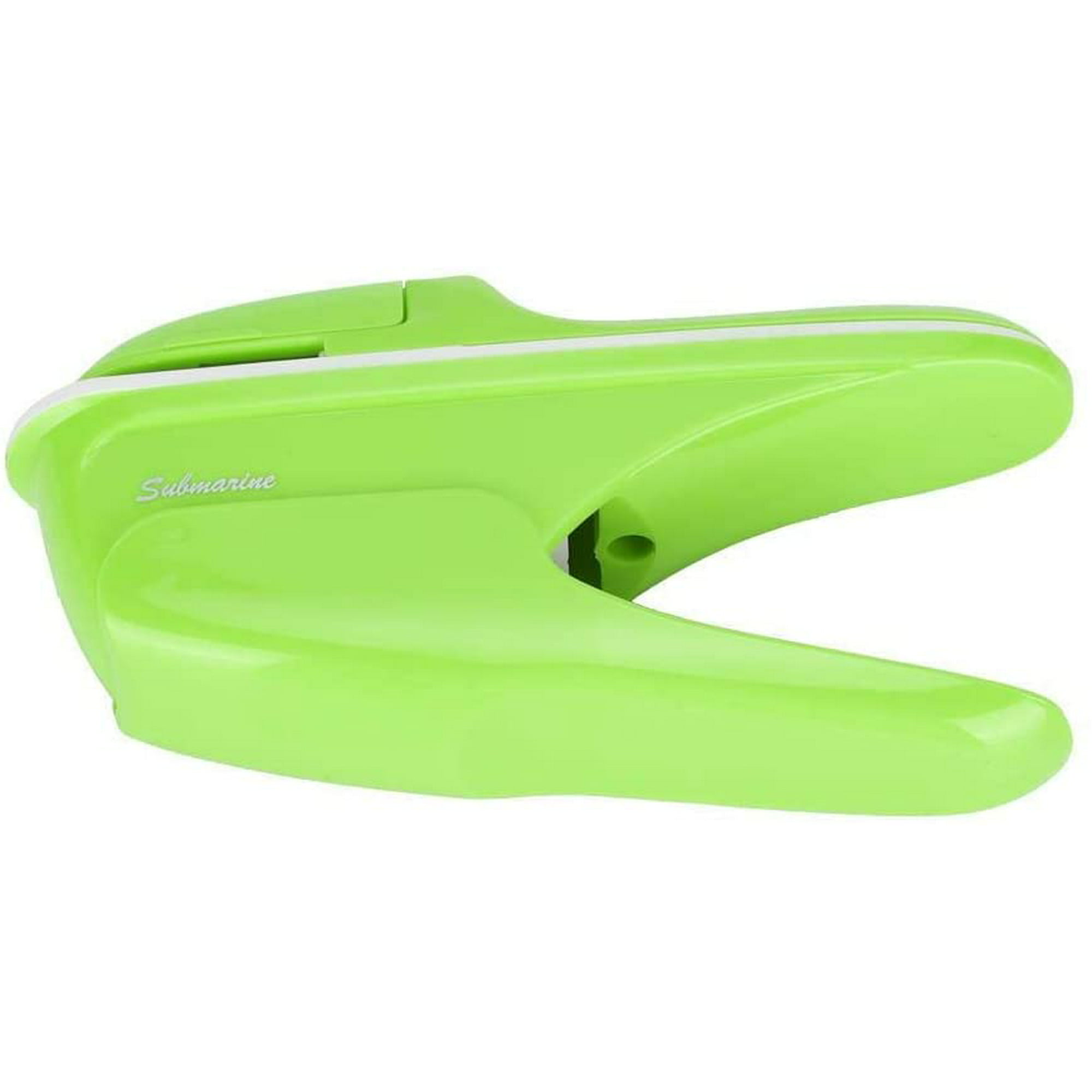 Stapleless Paper Stapler Green Eco-Friendly Durable ABS for Office School Easy to Operate with Comfortable Handle Stapleless Stapling Machine Stapleless Stapler